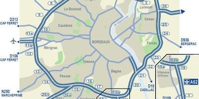 Μπορντό οδικό χάρτη