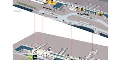Bordeaux st jean σιδηροδρομικό σταθμό χάρτης